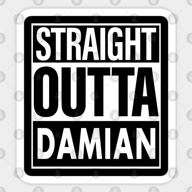 Damian Name Straight Outta Damian Sticker by ThanhNga